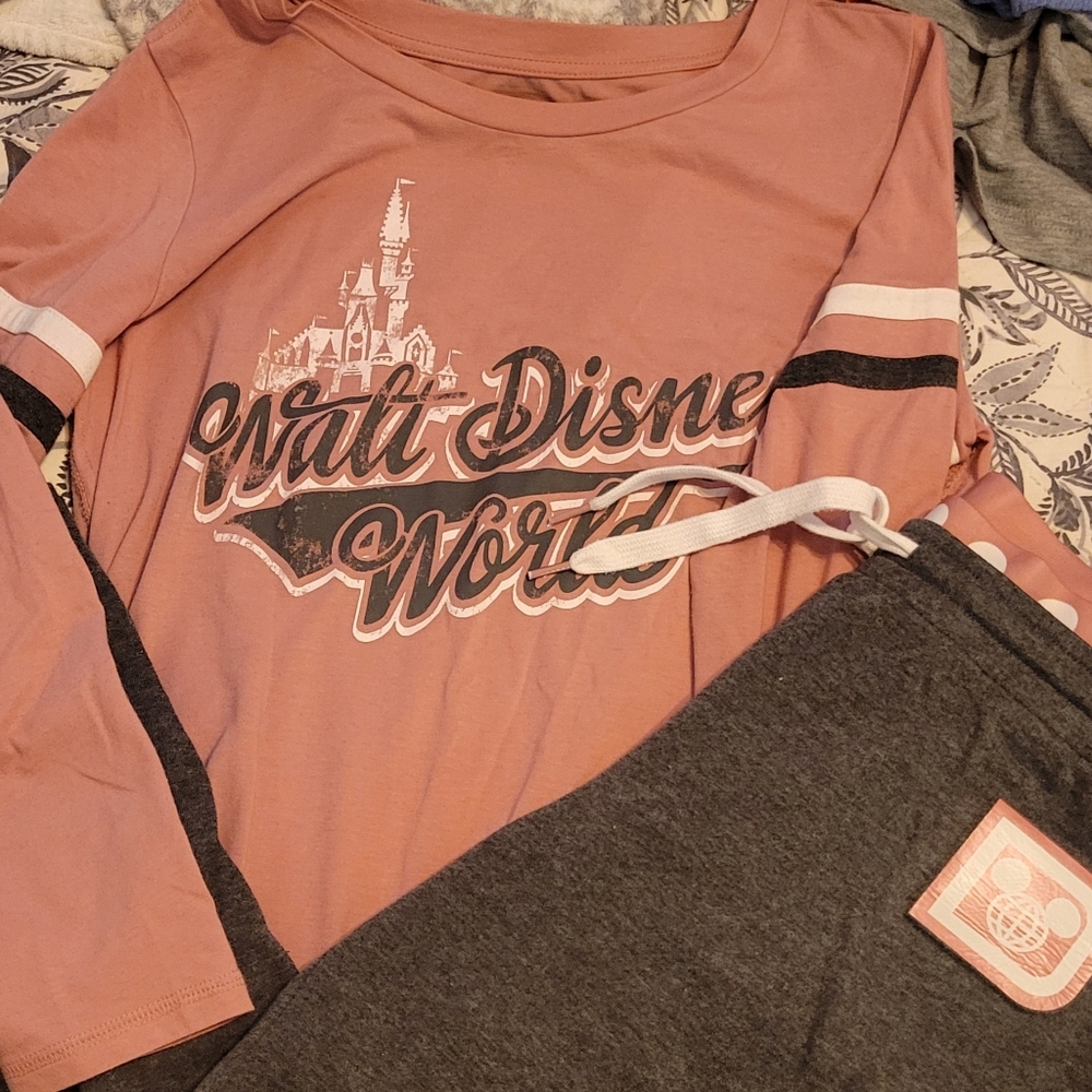 Disney Pink and Gray Lounge Set